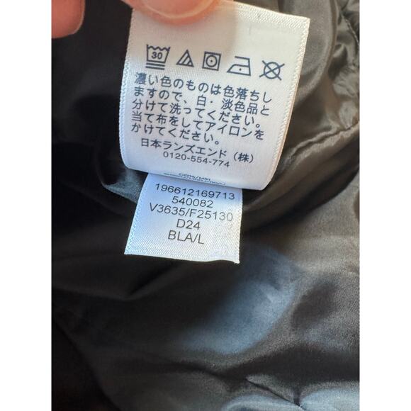 Land's End quilted Women's Black Vest Size women's Large (14-16) - Picture 8 of 9